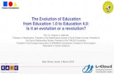 The Evolution of Education from Education 1.0 to Education ... · characterized by the definition of Education 2.0, while very few countries are pushing for reforms defined by Education