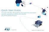 Quick Start Guide - STMicroelectronics · •Two host boards are also provided as part of the kit, both featuring SWD programming interface • Cradle eXpansion has a plugin connection