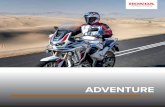 ADVENTURE - Honda · Africa Twin Adventure Sports. And it starts in the right place, just like the Africa Twin but adds the ability to go big distance in genuine comfort. A 24.8L