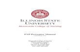 FNP Preceptor Manual - Mennonite College of Nursing Preceptor Manual.pdf · clinical decision making in the identification, assessment, and management of adult and geriatric health