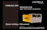 200AC/DC INVERTER - Cigweld · WELDSKILL 200AC/DC INVERTER Manual 0-5207 1-1-1 GENERAL INFORMATION 1.01 Arc Welding Hazards WARNING ELECTRIC SHOCK can kill. Touching live electrical