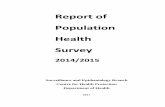 Report of Population Health Survey 2014/15 · of 54 reaching a peak of 12.0% among persons aged 85 or above. • Asthma Overall, 1.% of persons aged 15 or above reported doctor8 -diagnosed