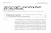 Efficacy of Fixed-Dose Combination Therapy in the ...repositorio.chlc.min-saude.pt/bitstream/10400.17... · Fixed-dose combinations have a number of advantages over free combinations,