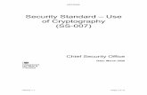 Security standard SS-007: Use of Cryptography - gov.uk · instead can be found in SS-002 Public Key Infrastructure Security Standard. 4.3. Furthermore, the security controls presented