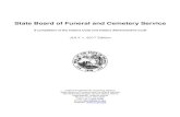 State Board of Funeral and Cemetery Service. July 1, 2017 EDITION.pdfState Board of Funeral and Cemetery Service; Education Fund; Cemetery Registration IC 25-15-9 Page 13 Chapter 10.