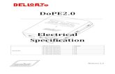 DoPE2 · 2016-05-23 · DoPE2.0 Electrical Specification Name and Surname Release Issued by: B. Barcala Sánchez 2.5 B. Barcala Sánchez 2.4 B. Barcala Sánchez 2.3 B. Barcala Sánchez