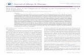 n a l The o J u rapy Journal of Allergy & Therapy ISSN ... · Detailed history, skin prick testing, laboratory methods, and double-blind placebo-controlled challenges are still the