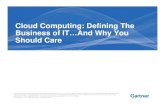 Cloud Computing: Defining The Business of IT…And …download.microsoft.com/documents/australia/cloud/...Cloud Computing Risk Management • Vendor viability - by 2013, 50% of cloud-computing