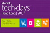 Brazilian and Australiandownload.microsoft.com/documents/hk/technet/techdays2013...•Brazilian and Australian •Living in Hong Kong •Senior Consultant @ Microsoft •16 years of