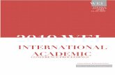  · 2019 WEI International Academic Conference Proceedings Vienna, Austria The West East Institute 2 Table of Contents EDUCATION &HUMANITIES