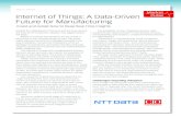 Market Internet of Things: A Data-Driven Pulse Future for ... · Internet of Things: A Data-Driven Future for Manufacturing The availability of new, integrated sensory data, combined
