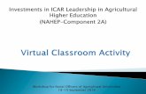 Investments in ICAR Leadership in Agricultural Higher Education (NAHEP-Component … · 2019-09-20 · • Integrated farming system • IoT based protected cultivation • Organic