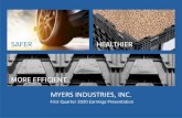 MYERS INDUSTRIES, INC.s2.q4cdn.com/555961355/files/doc_presentations/2020/MYE-Q1-202… · SAFE HARBOR STATEMENT & NON-GAAP MEASURES 2 Statements in this presentation include “forward-looking”statements