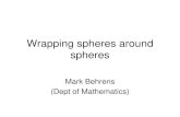 Wrapping spheres around spheres - University of Notre Damembehren1/presentations/spheres.pdf · •We’d like to do this for not just spheres, but for other geometric objects –spheres