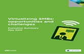 Virtualizing SMBs: opportunities and challenges · Virtualization demand accelerates 5 Larger SMBs are moving faster to full virtualization/IT as a Service and cloud 6 Virtualization