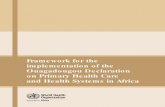 Framework for the implementation of the Ouagadougou ... ... Title: Framework for the implementation