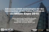 Advanced LiDAR technologies for the construction of the ...€¦ · Distributor Meeting | Singapore 2015 Advanced LiDAR technologies for the construction of the Italian Pavilion at