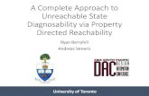 A Complete Approach to Unreachable State Diagnosability ... · A Complete Approach to Unreachable State Diagnosability via Property Directed Reachability Ryan Berryhill Andreas Veneris