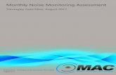 Monthly Noise Monitoring Assessment · Monthly Noise Monitoring Assessment Tomingley Gold Mine, August 2017 ... All documents produced by Muller Acoustic Consulting Pty Ltd (MAC)