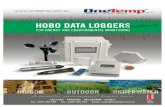 HOBO DATA LOGGERS alia - INSTRUMENTAL CUYO · 2018-08-19 · HOBO DATA LOGGERS FOR INDOOR ENVIRONMENTS HOBO U10 LOGGERS ECONOMICAL U14-001 HOBO U12 STEEL STAB PROBE LOGGERS FOR FOOD