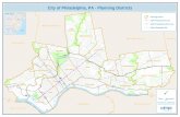 City of Philadelphia, PA - Planning DistrictsCity of Philadelphia, PA - Planning Districts 0 1 2 Miles Planning Districts - Philadelphia City Planning Commission (PCPC), 2013 SEPTA