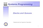 Stacks and Queues - UC3MDoubly-linked lists 29 • The implementation of deques based on linked lists needs to check in each operation that both the previous and the next node exist