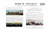 RIET NEWSRIET NEWS THE VOICE OF RIET COMMUNITY Vol: 8 DECEMBER 2018 A NEWSLETTER OF RAJADHANI INSTITUTE OF ENGINEERING AND TECHNOLOGY III rd GRADUATION DAY CELEBRATION The …