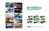 Switches for Industrial Applications...For Key Lock Handle, Key Operated Handle, Solenoid Lock Handle, Push-to-Turn, Spring Return or Waterproof Mount Switches please see page 18.