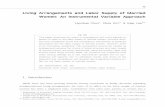 Living Arrangements and Labor Supply of Married Women: An … chun.pdf · 2017-09-02 · Living Arrangements and Labor Supply of Married Women: An Instrumental Variable Approach 10)11)12)