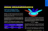 Chapter 1: Weights & Measures Mass Measurements€¦ · b 1. Weights & Measures. People use weights and measures all the time. Whether you are stepping onto the scale at . the doctor’s
