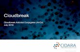 Cloudbreak - Cidara Therapeutics€¦ · whether Cloudbreak candidates, including CB -012, will achieve the major attributes believed to be needed in flu such as broad spectrum, superior