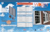 Sliding Glass Doors All Wojan products carry warranties of 1 year on window …is0.gaslightmedia.com/wojanwindowdoorcorporation/... · Window and Door Selection Chart Series Types
