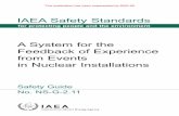 VWHP IRU WKH )HHGEDFN RI ([SHULHQFH IURP (YHQWV LQ … · IAEA SAFETY STANDARDS SERIES No. NS-G-2.11 This publication has been superseded by SSG-50. IAEA Library Cataloguing in Publication
