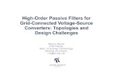 High-Order Passive Filters for Grid-Connected Voltage ... · Introduction • Power Filters are needed to link active converters with ideal power sources/loads •Ahigh-order filter