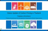 Status Update of Carbon Pricing in Thailand · Status of CDM in Thailand 5 Status(as of 31 Aug 2019) No. Received Letter of Approval (LoA) from TGO (Project) 222 Registered by the