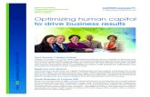 Optimizing human capital to drive business results · Optimizing human capital to drive business results Talent Acquisition Organizational Effectiveness Career Transition ... Regional