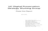 UC Digital Preservation Strategy Working Group · Preservation Strategy (DPS) Working Group with the charge of (1) developing a practical, shared vision of digital preservation for
