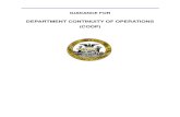 DEPARTMENT CONTINUITY OF OPERATIONS (COOP) · Continuity of Operations Plan (COOP) . The primary function of a COOP plan is to help a ... IS 546.12 – Continuity of Operations Awareness: