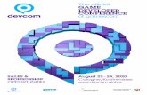 The official GAME DEVELOPER CONFERENCE of gamescom...extension of gamescom that would be relevant for any developer, publisher, or industry professional looking to create partnerships.