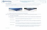 Photovoltaic Panels (PV)€¦ · The introduction of the sloped PV panels has maintenance and reduction on the impact on the roof sheeting advantages . Fig 7 Typical sloped PV Panels