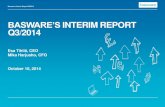 BASWARE’S INTERIM REPORT Q3/2014/media/Files/B/Basware-IR...R&D in Q3/2014 R&D expenses 13.8 % of net sales 22.5 % of personnel Basware’s Interim Report Q3/2014 R&D expenses amounted