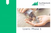 Loans: Phase 1 · Turtlemint money: Loan Partners 1 2 Long Term Personal Loans (1 year to 5 years) Short Term Personal Loans (For 62, 90, 180, 270 and 365 days) Business Loans 3 (1