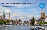 HP Software EMEA Performance Tour 2013 · Automate your data center and cloud delivery Cloud Automation Cloud Automation Provision, patch & compliance of physical and virtual entities