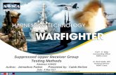 CAPT JT Elder Suppressed Upper Receiver Group …...Final Selection For Acquisition Down Selection IDIQ Awards SURG Acquisition Structure • Acquisition structure broken in three