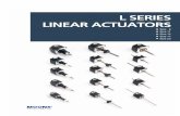 L SERIES LINEAR ACTUATORS - IPCMotors · L Series linear actuators are offered with a variety of lead-screws, that are designated by their lead. Lead is the distance the nut travels