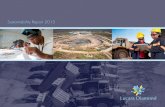 Sustainability Report 2015 - Lucara Diamond · Lucara elected for PDAC 2016 Environmental and ... Report 2015 These prospecting sites are on known kimberlites where we will focus