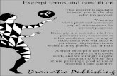 Excerpt terms and conditions - Dramatic Publishing · 2017-02-10 · Excerpt terms and conditions This excerpt is available to assist you in the play selection process. ... D. O.A.
