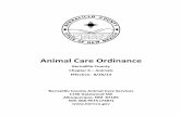 Animal Care Ordinance - Bernalillo CountyAnimal means any vertebrate member of the animal kingdom except humans. Animal care services means the staff, facility, programs, shelter,