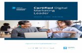 Certified Digital Marketing LeaderMastering the key tenets of strategic management is essential training for any digital leader. The Communications and Consumer Stream will expand