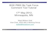 IEEE P802.3bj Task Force Comment Tool Tutorial 17 May 2012 ...grouper.ieee.org/groups/802/3/bj/public/may12/diab_01_0512.pdf · IEEE P802.3bj Task Force Comment Tool Tutorial 17th